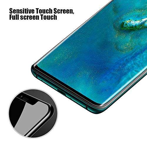Alinsea for Huawei Mate 20 Pro Screen Protector 3D Tempered Glass [Full Adhesive] [Case friendly-...