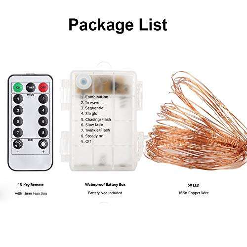 xMas LED atmosphere lights, Outdoor Tent Light LED Rope Lights Firefly lights String Lights 8 Mod...