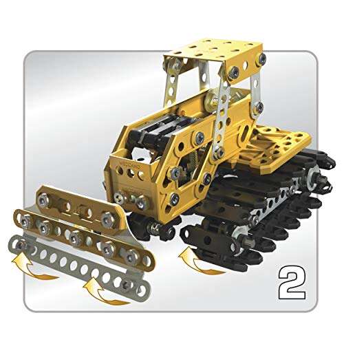 Meccano, 2-in-1 Model Set, Excavator and Bulldozer