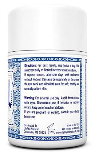 LilyAna Naturals Retinol Cream Moisturizer 1.7 Oz
