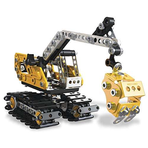 Meccano, 2-in-1 Model Set, Excavator and Bulldozer