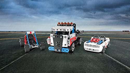 Erector by Meccano - Race Car Model Vehicle Building Kit, for Ages 8 and up, STEM Construction Ed...