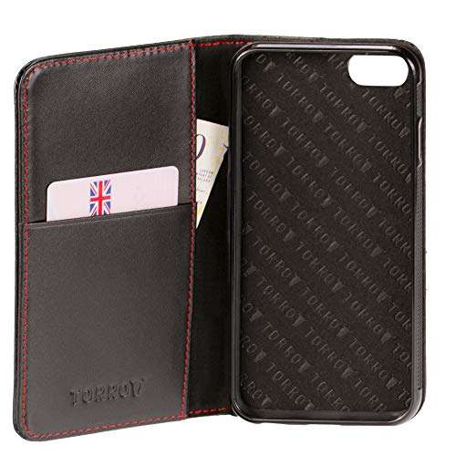 TORRO iPhone 8 Case / iPhone 7 Leather Case. Premium Slim Leather Stand Case / Cover Compatible w...