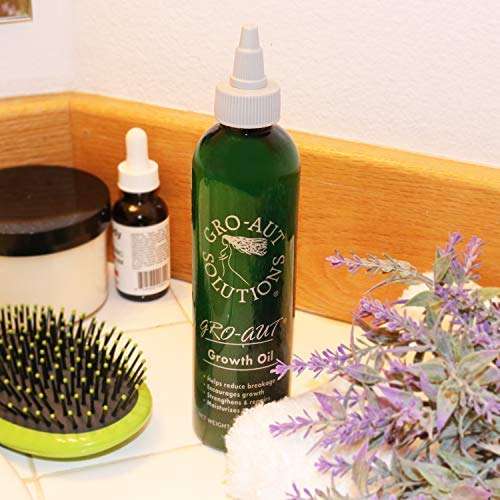 Gro-aut Hair Growth Oil - Herbal Nutrients To Help Fill Bald Patches, Reverse Hair Loss, and Grow...