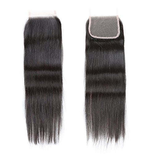 Brazilian Straight Lace Closure Free Part 4X4 Closure 100% Unprocessed Human Virgin Hair Lace Clo...