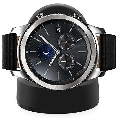 Wireless Charger for Samsung Gear S3, Frontier and Classic, AFUNTA Charging Dock Cradle with USB ...