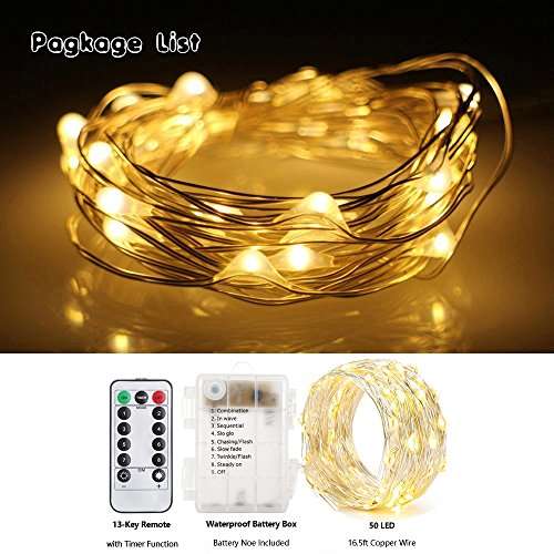 xMas LED atmosphere lights, Outdoor Tent Light LED Rope Lights Firefly lights String Lights 8 Mod...