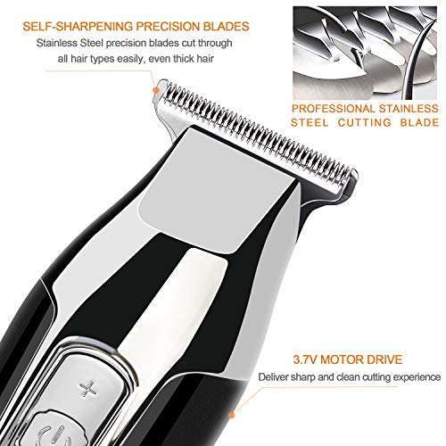 RENPHO Cordless Hair Clippers Beard Trimmer Hair Trimmer Rechargeable Hair Cutting Kit for Men...