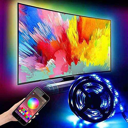 6.5ft Backlight Light Strip Kit for 24"-60" For TV,Mirror,PC, APP Control Sync to Music, Bias Lig...