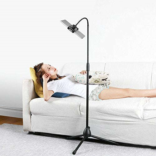 Rumcent Tripod Gooseneck Phone Floor Stand,Tripod Stand Phone Mount Holder Selfie Stick Compatib...