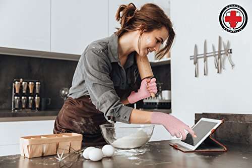 Doctor Developed Pink Ladies Arthritis Compression Gloves and DOCTOR WRITTEN HANDBOOK -Relieve...