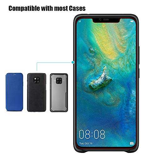 Alinsea for Huawei Mate 20 Pro Screen Protector 3D Tempered Glass [Full Adhesive] [Case friendly-...