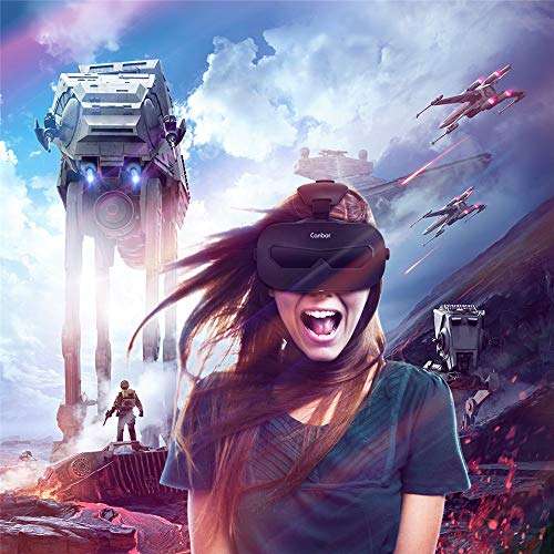 Canbor VR Headset with Remote Controller, Virtual Reality Headset 3D VR Goggles Glasses for 3D Mo...