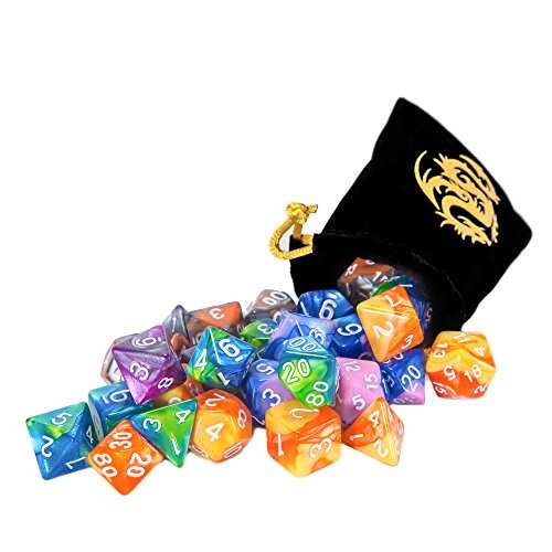 CiaraQ DND Dice Set, Polyhedral Dice Set, Dungeons and Dragons Dice Set for D&D Dice Games RPG MT...