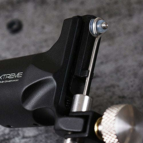 Dragonhawk Extreme Rotary Tattoo Machine Carbon Steel Machine for Tattoo Artists (Black)