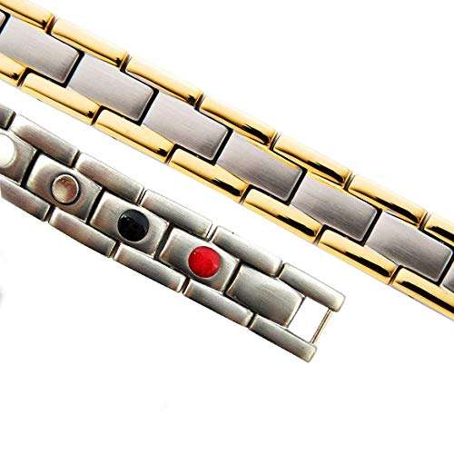 Titanium Magnetic Bracelet Therapy with 4 Element for Men/Women Arthritis Pain Relief Carpal...