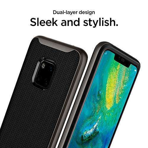 Spigen [Neo Hybrid] [Gunmetal] Case for Huawei Mate 20 PRO, Hybrid Protection Hard PC Frame Flexi...