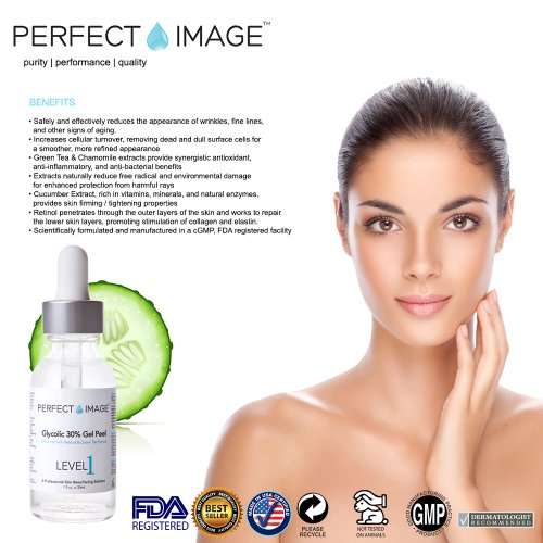 Glycolic Acid 50% Gel Peel - Enhanced with Retinol & Green Tea Extract (Professional Skin Peel)1 ...