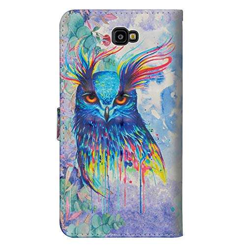 COTDINFOR Samsung J4 Plus 2018 Cover 3D Effect Painted Premium PU Leather Wallet Cover Case With ...