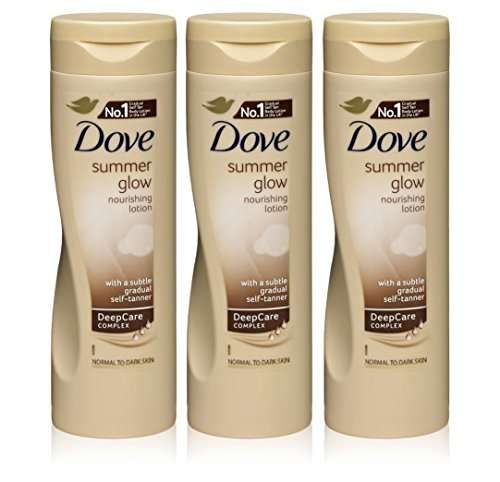 3x Dove Summer Glow Body Lotion for Normal to Dark Skin 250ml