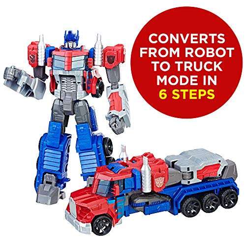 Transformers Toys Heroic Optimus Prime Action Figure - Timeless Large-Scale Figure, Changes into ...