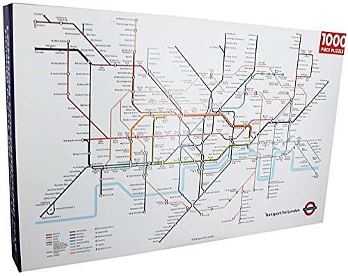 Robert Frederick Rectangular London Underground Jigsaw Puzzle, Assorted, 1000-Piece