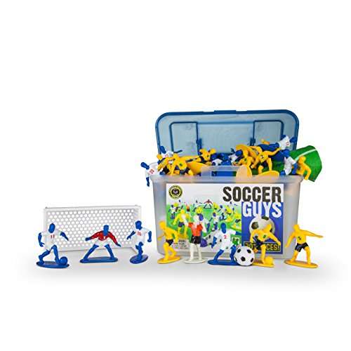 Kaskey Kids Soccer Guys - Inspires Imagination with Open-Ended Play - Includes 2 Full Teams and M...