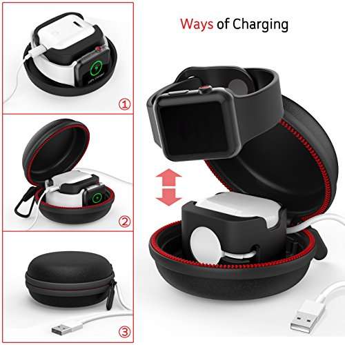 Lwsengme Stand Compatible with Apple Watch Series 4/3/2/1, Charging Station Compatible with Apple...