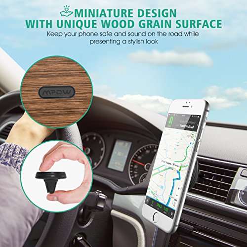 Mpow Magnetic Mount Air Vent Car Phone Holder, Universal Smartphone Holder Compatible iPhone X/XS...