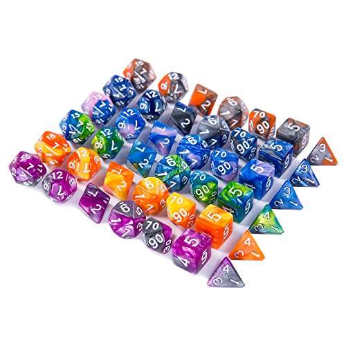 CiaraQ DND Dice Set, Polyhedral Dice Set, Dungeons and Dragons Dice Set for D&D Dice Games RPG MT...