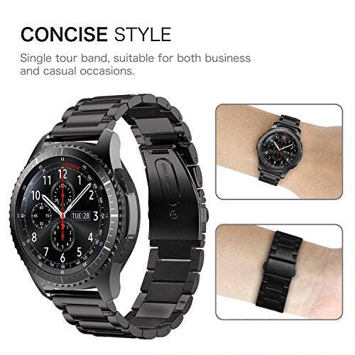 VIGOSS Samsung Galaxy Watch 46mm/Gear S3 Frontier/Classic Watch Strap Band, 22mm Metal Stainless ...