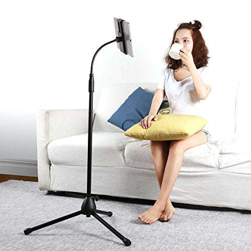 Rumcent Tripod Gooseneck Phone Floor Stand,Tripod Stand Phone Mount Holder Selfie Stick Compatib...