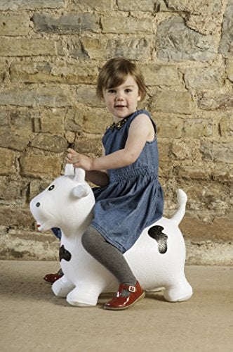Happy Hopperz Bull - 12+ Months Larger Toddler, White