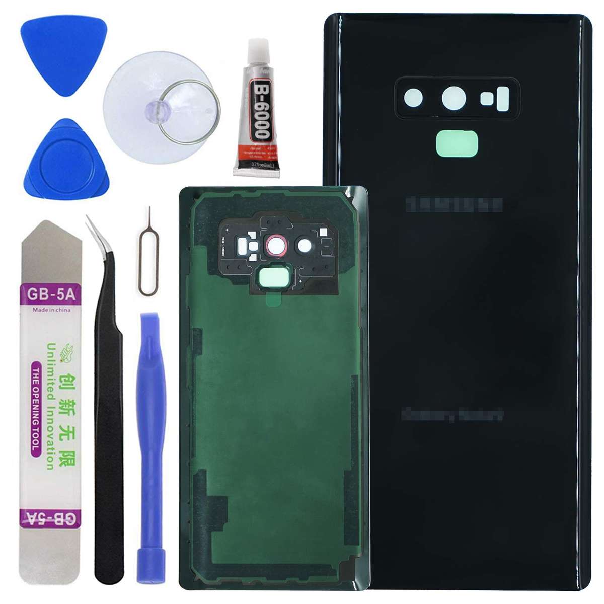 LUVSS Rear Glass Assembly for [Samsung Galaxy Note 9] N960 Back Glass Panel Cover Case Housing Re...