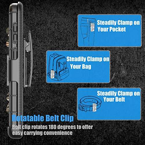 Galaxy S9 Plus Case, Samsung Galaxy S9 Plus Holster Belt, Tekcoo [Hoplite] Shock Absorbing [Camou...