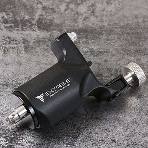 Dragonhawk Extreme Rotary Tattoo Machine Carbon Steel Machine for Tattoo Artists (Black)