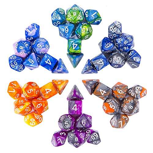 CiaraQ DND Dice Set, Polyhedral Dice Set, Dungeons and Dragons Dice Set for D&D Dice Games RPG MT...