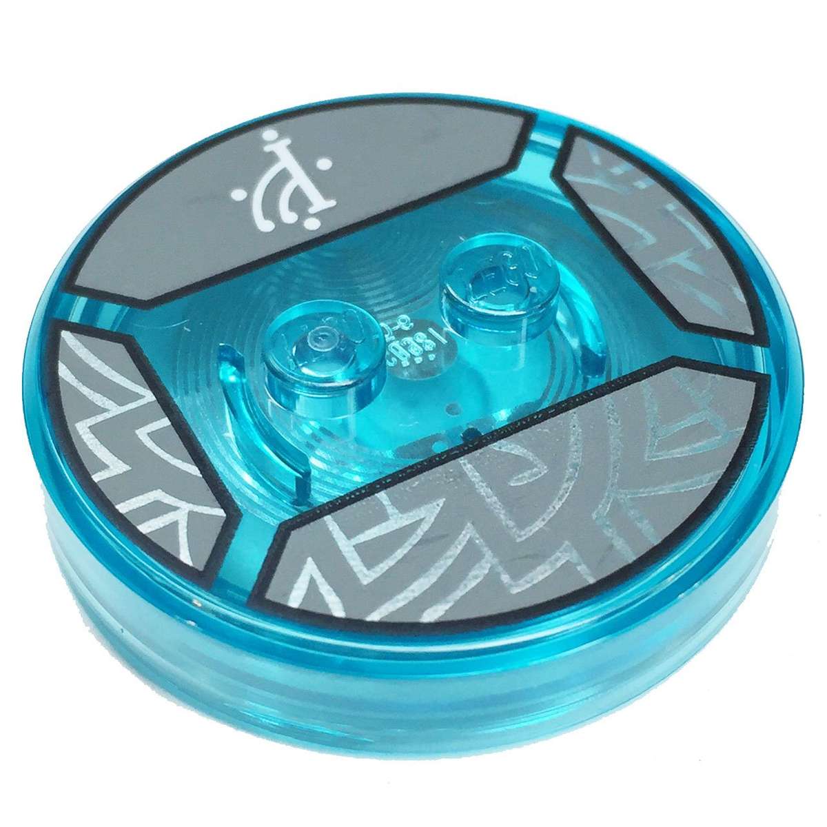 Lego Parts: Dimensions Toy Tag 4 x 4 x 2/3 with 2 Studs for Gandalf #3