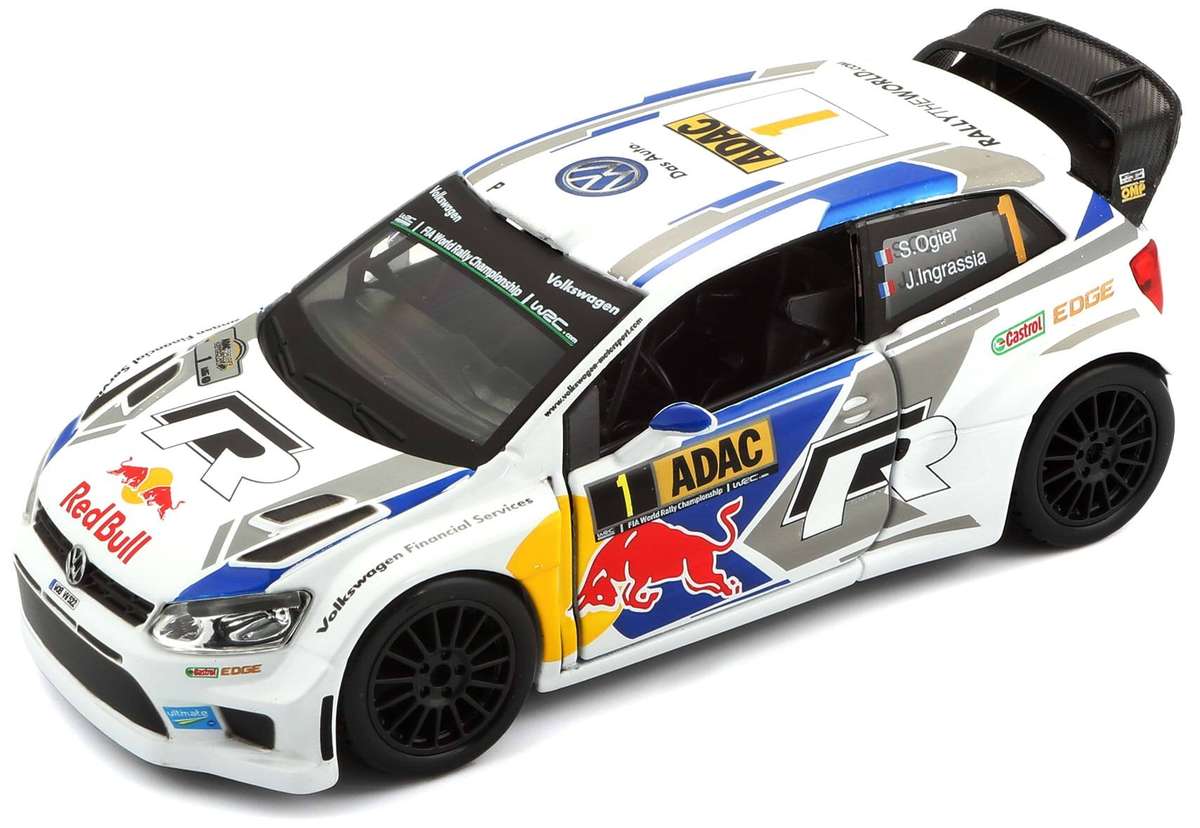 Tobar 1:32 Scale Rally 2014 VW Polo R WRC Team Number 1" Car