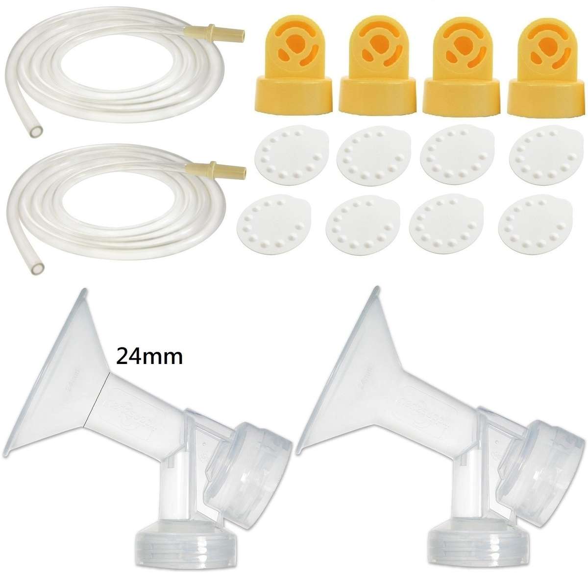 Nenesupply Pump Parts for Medela Pump In Style Breastpump PISA 2 Medium 24mm...