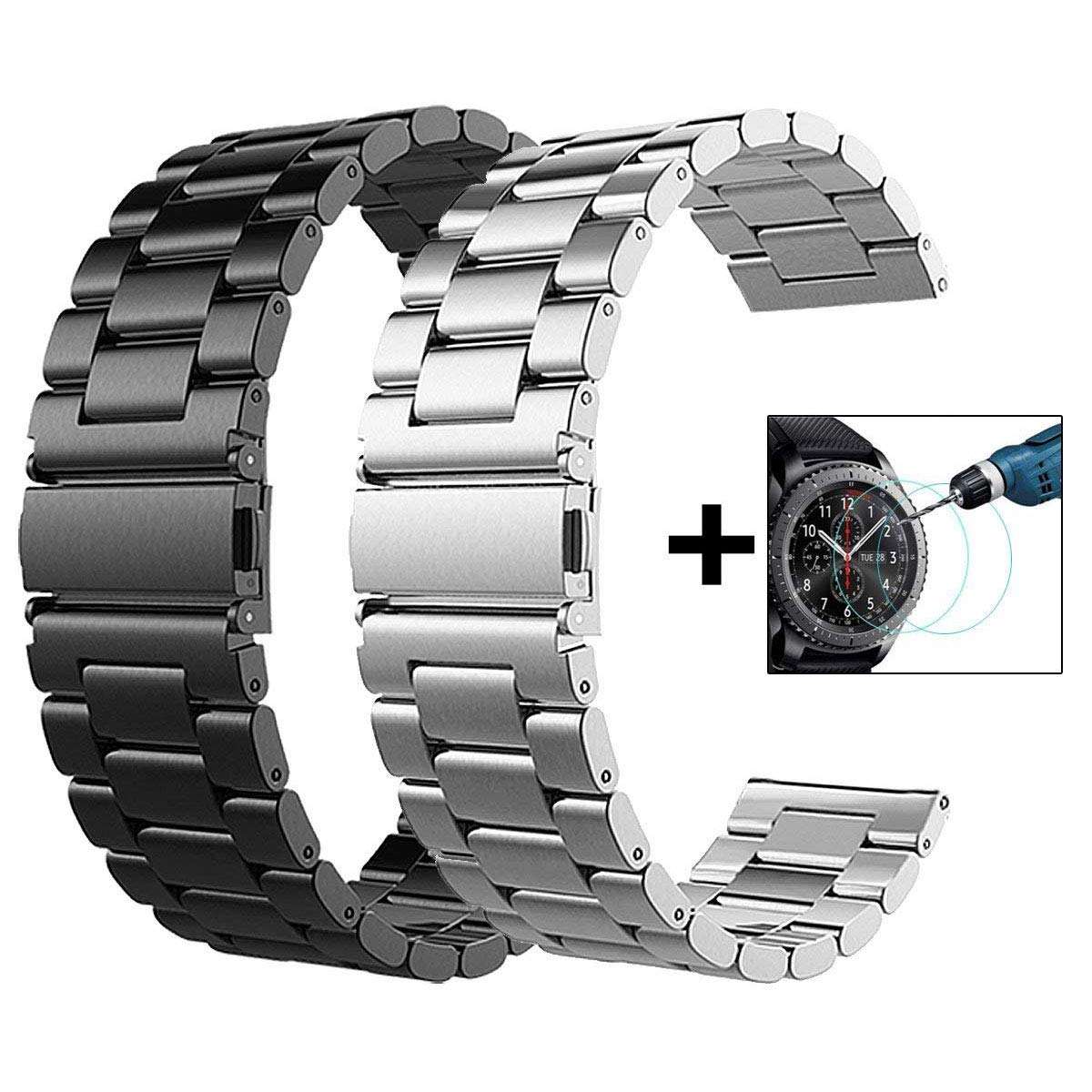 VIGOSS Samsung Galaxy Watch 46mm/Gear S3 Frontier/Classic Watch Strap Band, 22mm Metal Stainless ...