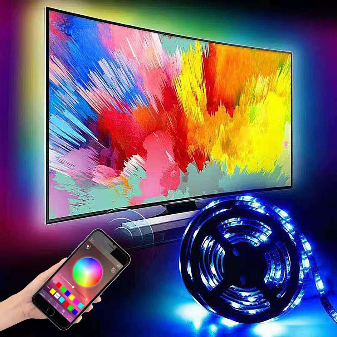 6.5ft Backlight Light Strip Kit for 24"-60" For TV,Mirror,PC, APP Control Sync to Music, Bias Lig...