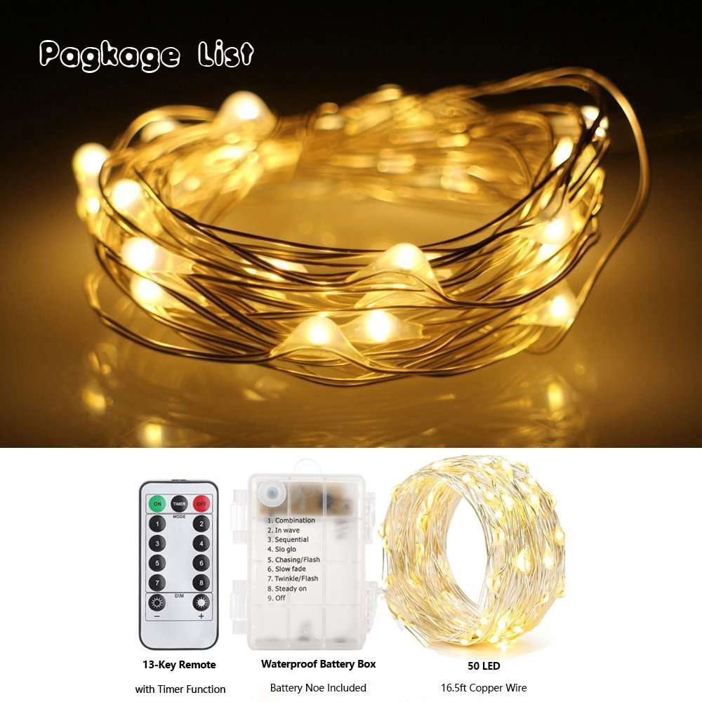 xMas LED atmosphere lights, Outdoor Tent Light LED Rope Lights Firefly lights String Lights 8 Mod...