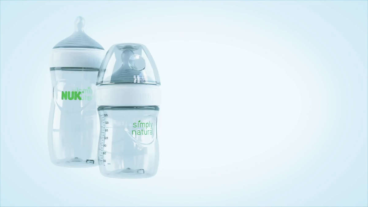 NUK Simply Natural Bottle, 5 Ounce, 3 Pack