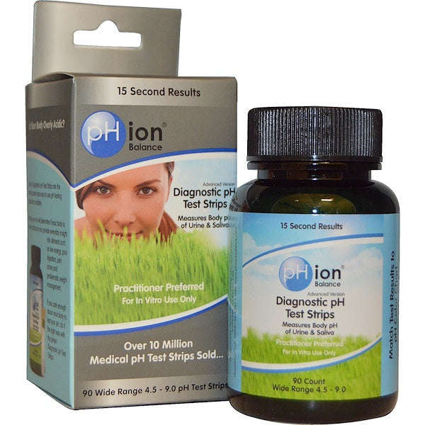 pHion Balance, Diagnostic pH Test Strips, 90 Strips