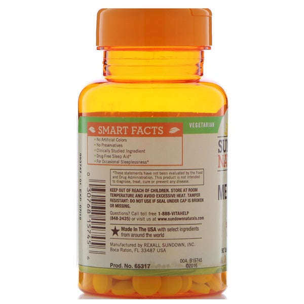 Sundown Naturals, Melatonin, 5 mg, 90 Tablets