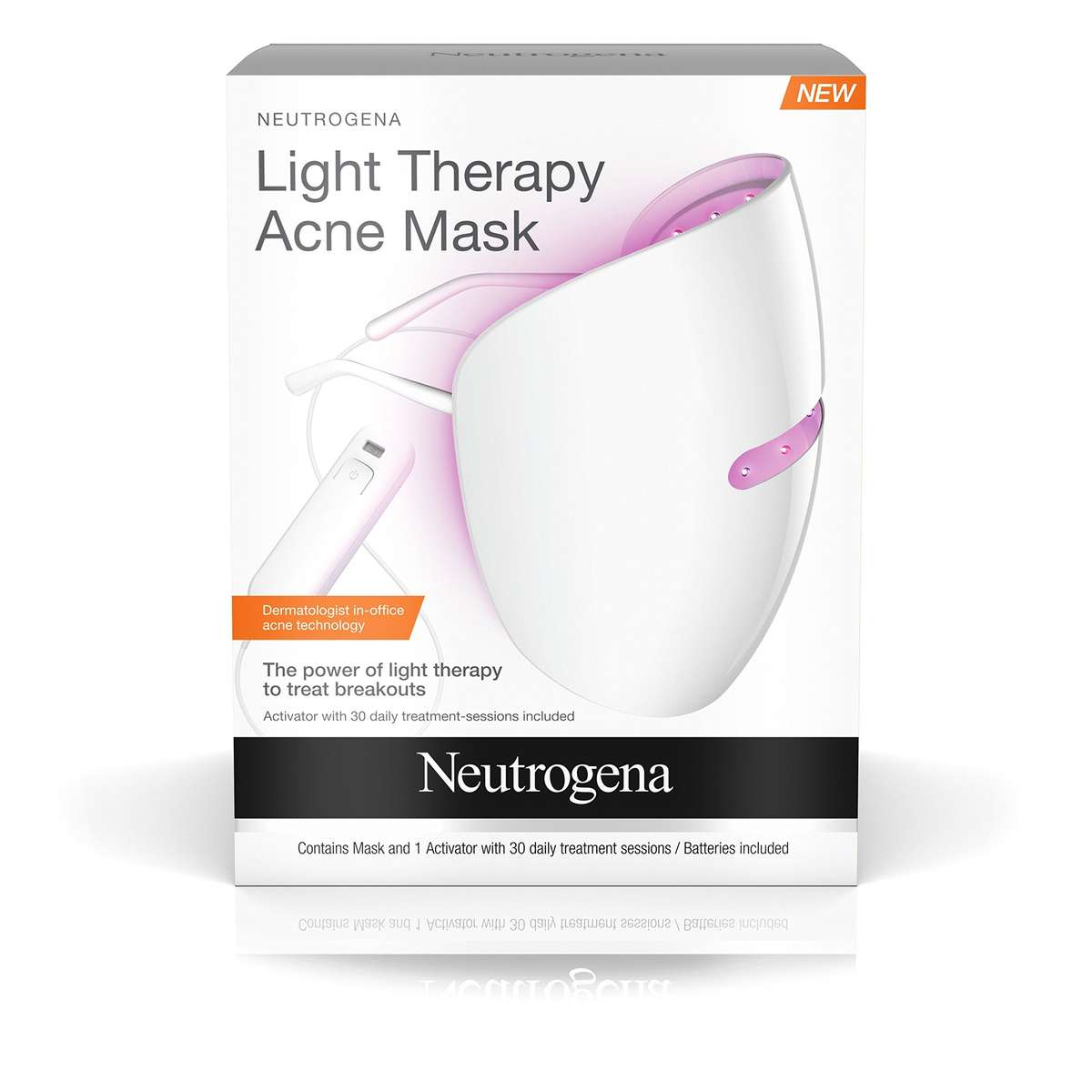 Neutrogena Light Therapy Acne Treatment Face Mask, Chemical & UV-Free with Clinically Proven...