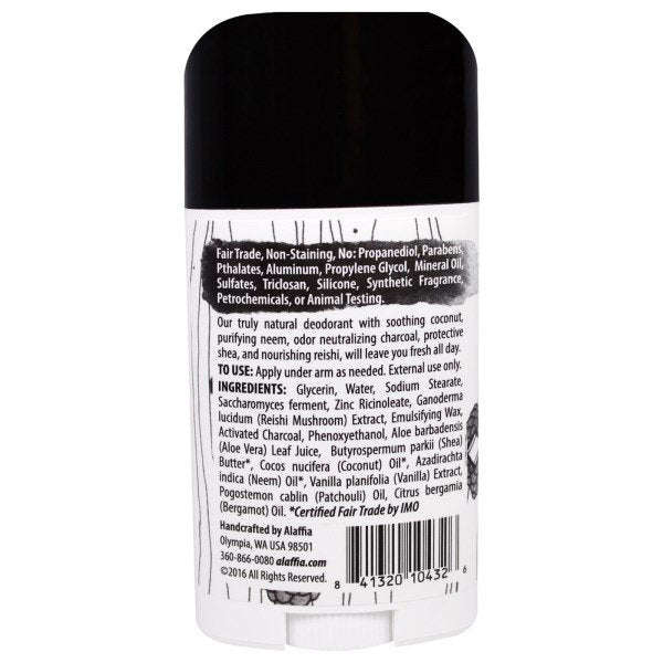 Alaffia, Deodorant, Coconut Bergamot, 2.65 oz (75 g)