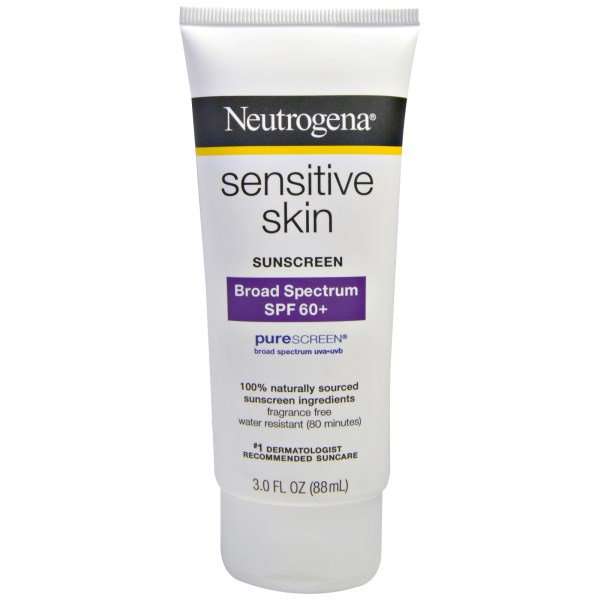 Neutrogena, Sensitive Skin Sunscreen, SPF 60+, 3.0 fl oz (88 mL)