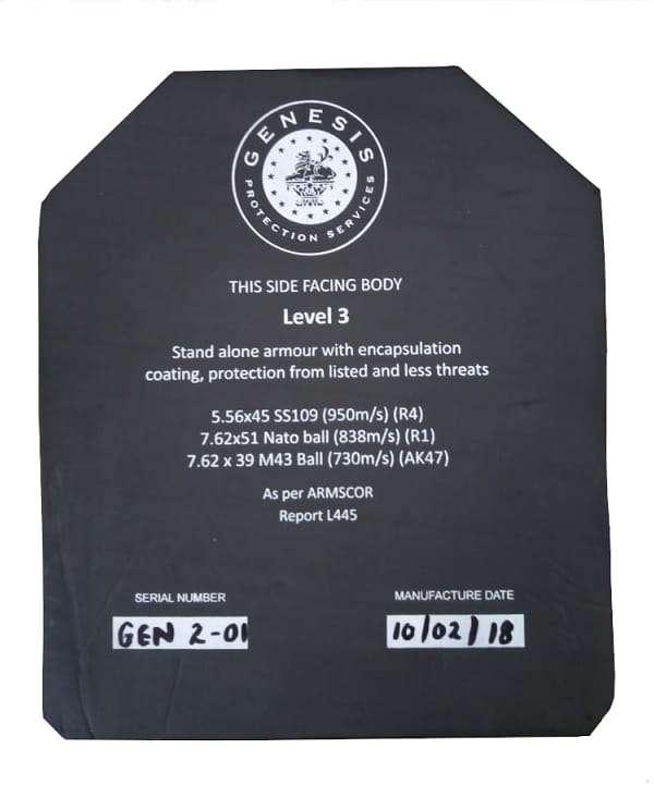 Iron Reign Universal Undercover Ballistic Vest - Level III Hard / 2XL/3XL/4XL / Black